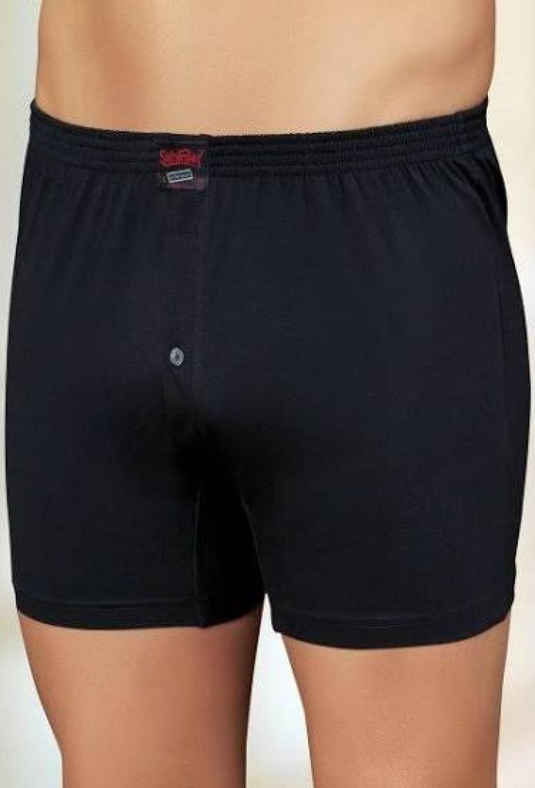 Şahinler Penye Düğmeli Boxer Siyah ME010