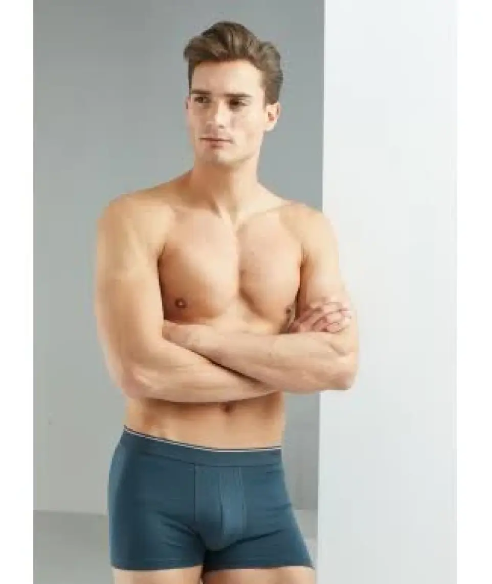 BLACKSPADE 9670 ERKEK TENDER COTTON SHORTY 3 LÜ BEYAZ-SİYAH-ANTRASİT BOXER