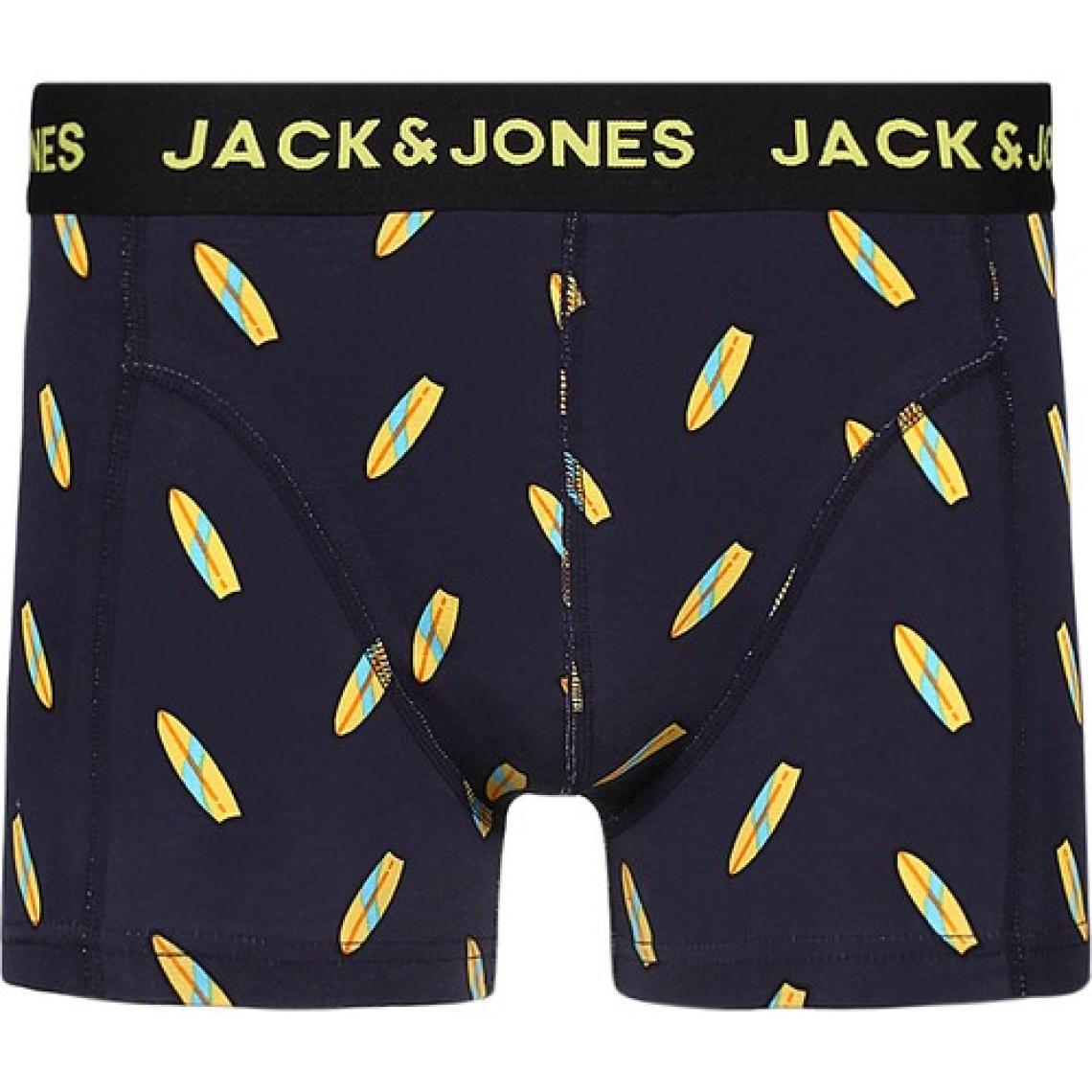Jack & Jones 3'lü Desenli Boxer Paketi-12214907