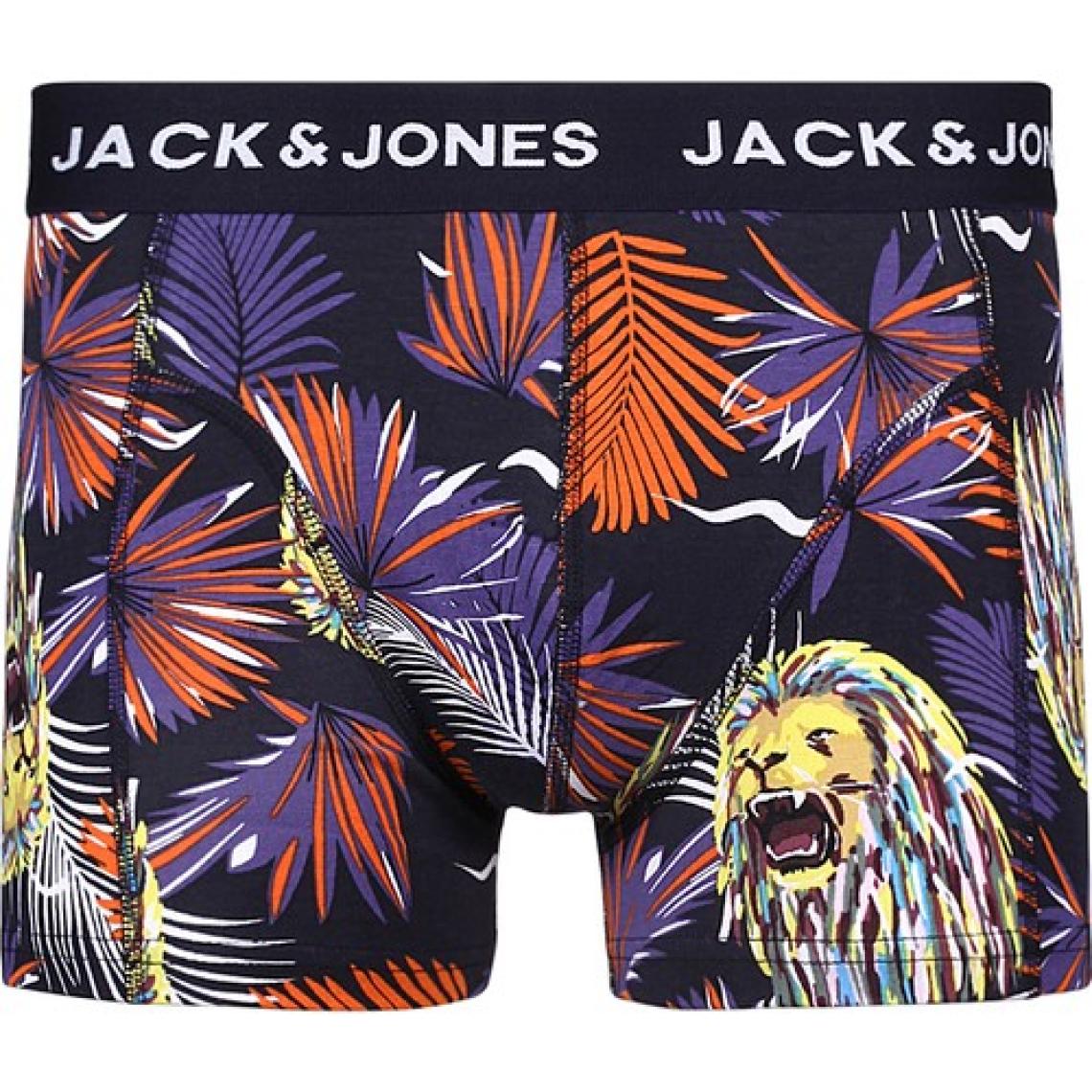 Jack & Jones 3'lü Desenli Boxer Paketi-12214907