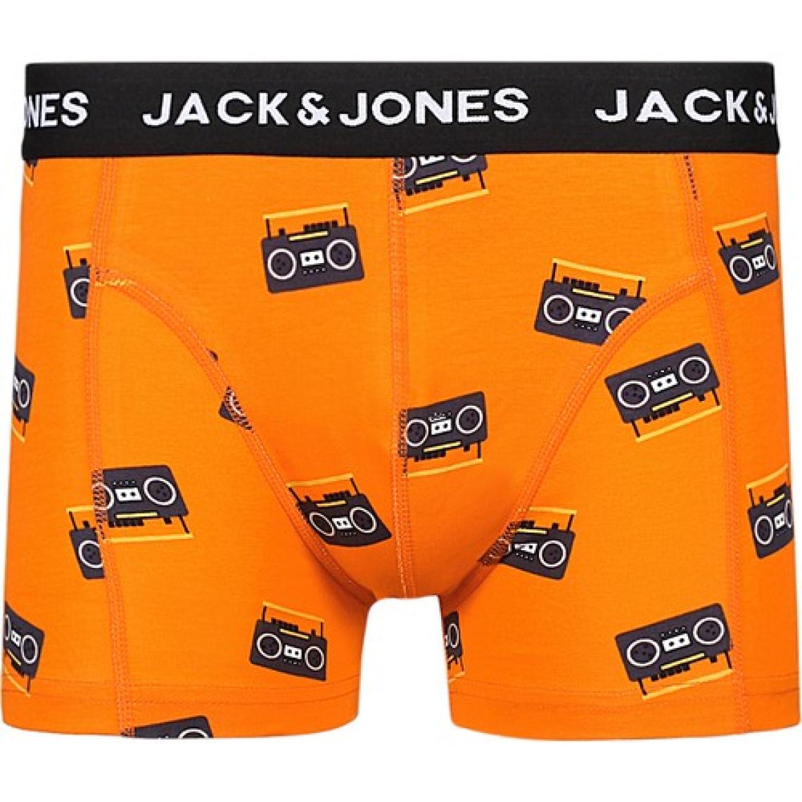 Jack & Jones 3'lü Desenli Boxer Paketi-12214907