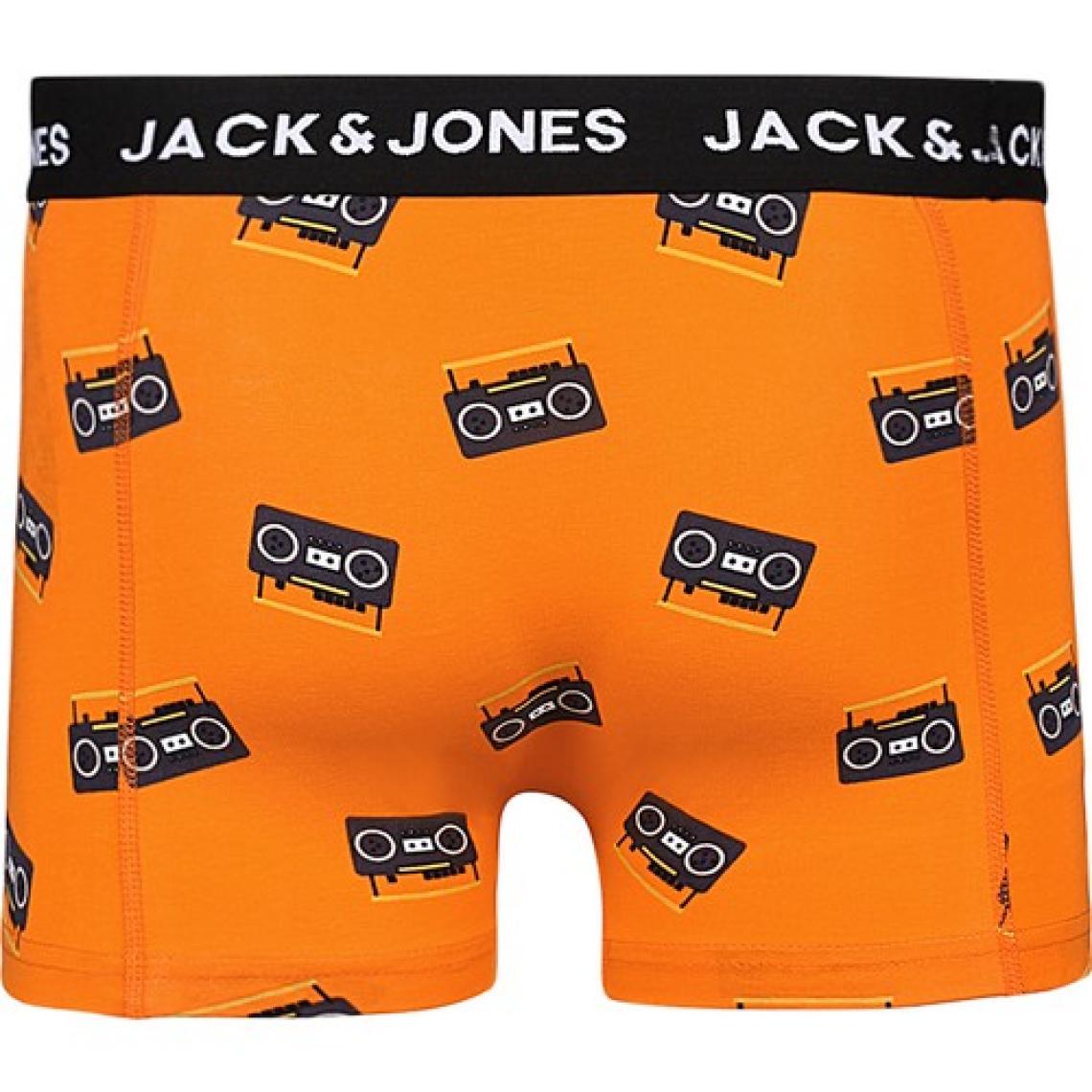 Jack & Jones 3'lü Desenli Boxer Paketi-12214907