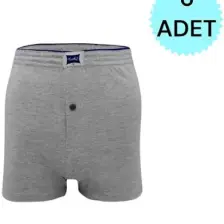 Tutku 6'lı Erkek Düğmeli Penye Rahat Kesim Boxer
