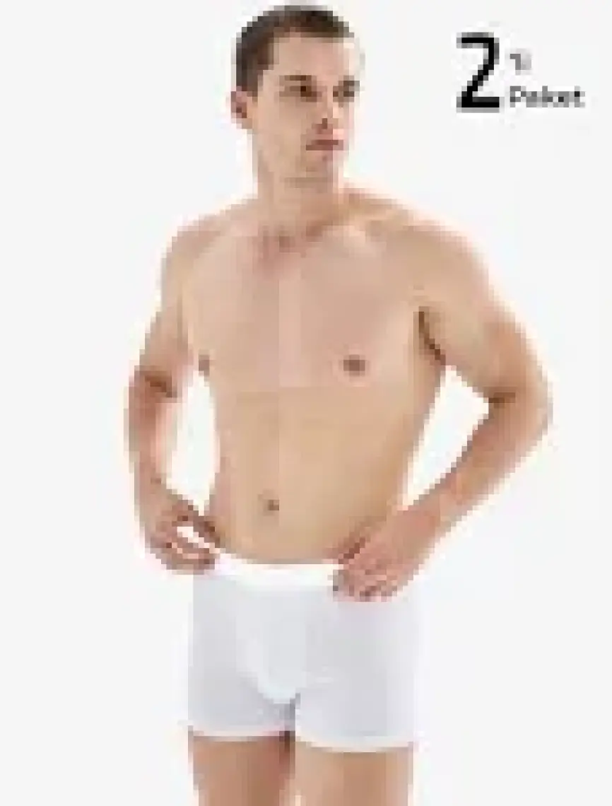 BLACKSPADE 9324 ERKEK MOOD 2 Lİ BEYAZ BOXER