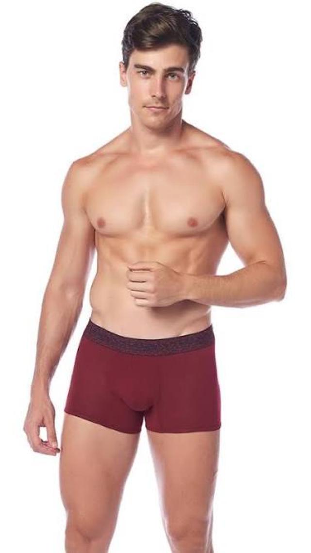 Jiber Erkek Bordo Modal Pamuklu Boxer 321