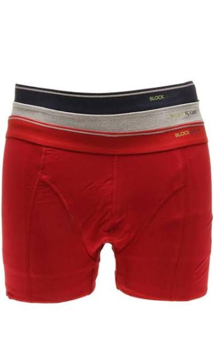 BLACKSPADE 9673 ERKEK TENDER COTTON 3 LÜ GRİ-KIRMIZI-LACİVERT BOXER