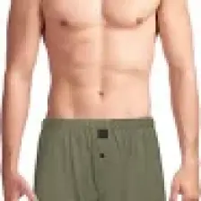 The Don Cottonizm Açık Haki %100 Pamuk Erkek Boxer