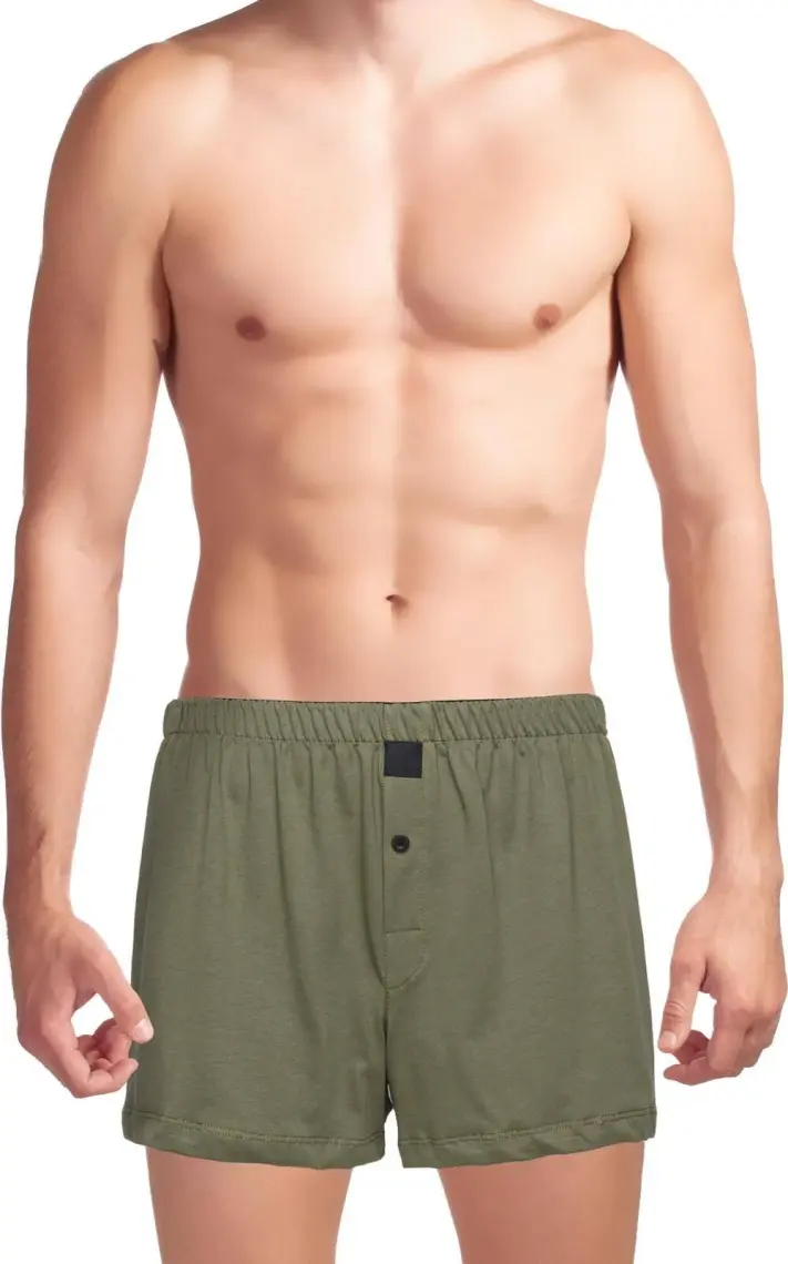 The Don Cottonizm Açık Haki %100 Pamuk Erkek Boxer