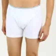 Çift Kaplan Erkek Elastanlı Beyaz Boxer 0889