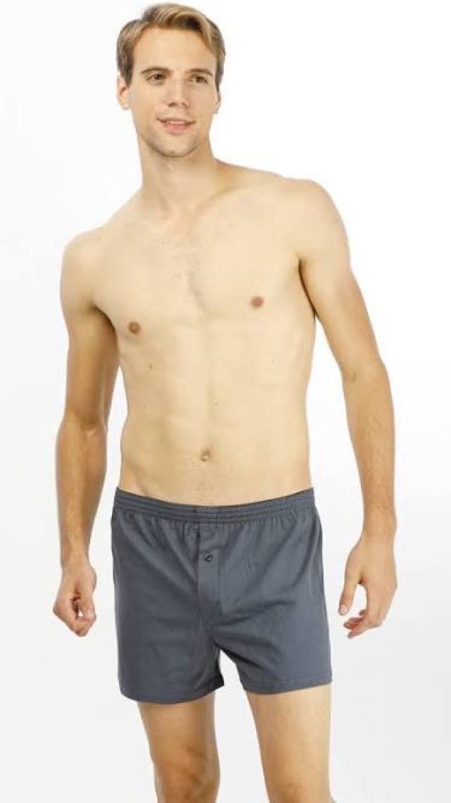 Çift Kaplan Erkek Penye Füme Melanj Boxer 0805
