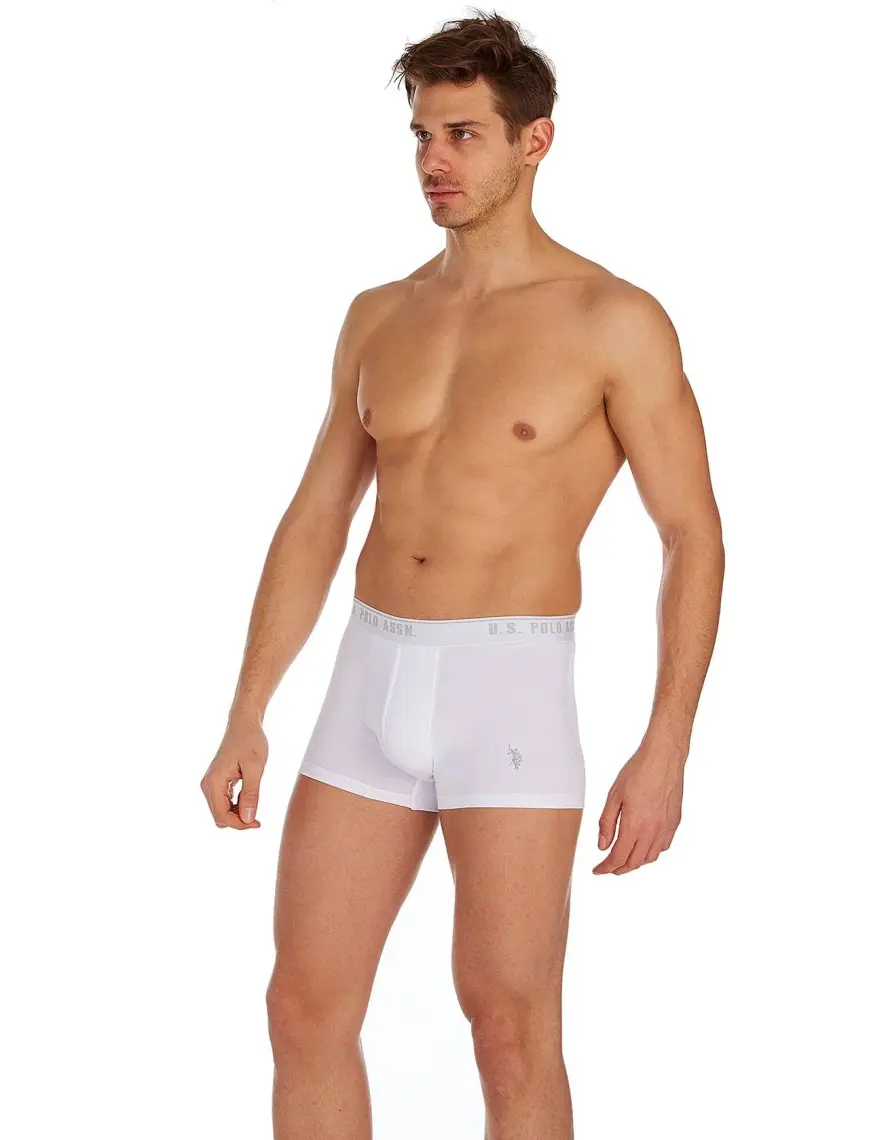 U.S. Polo Assn. Erkek Beyaz 3'lü Boxer 80097