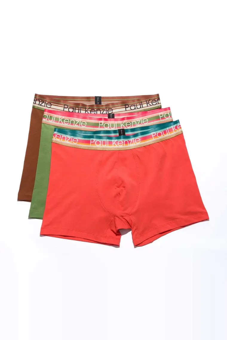 Paul Kenzie 3'lü Erkek Boxer Vintage Collection - Nostalgic