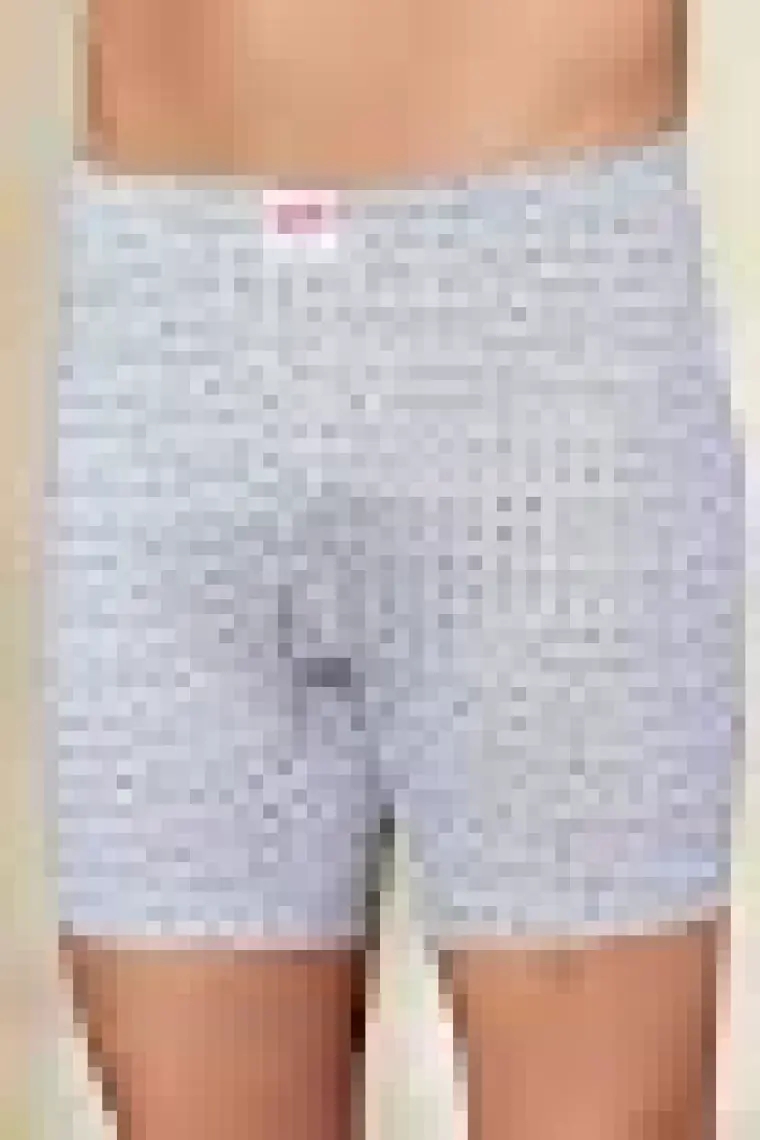 Şahinler Erkek Desenli Penye Düğmeli Boxer ME010