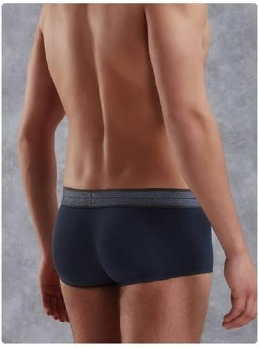 DOREANSE 1774 ERKEK MİNİ PAÇA KOT DESEN MAVİ BOXER