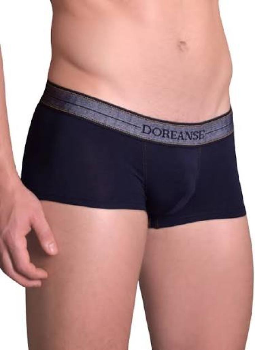 DOREANSE 1774 ERKEK MİNİ PAÇA KOT DESEN MAVİ BOXER