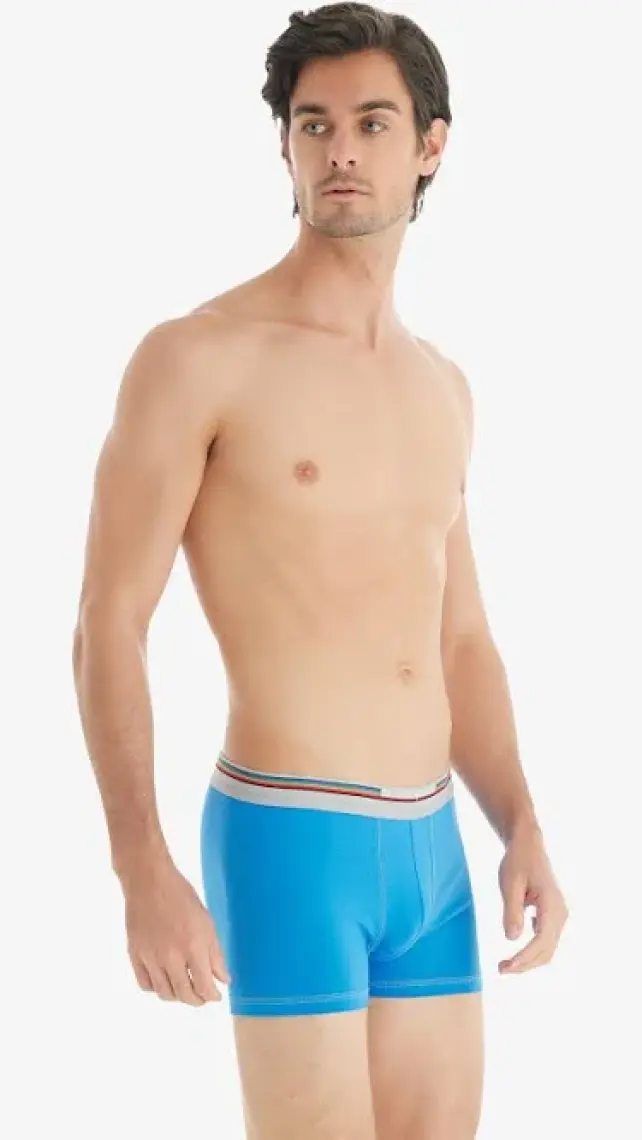 Blackspade Erkek Tekli Mavi Boxer