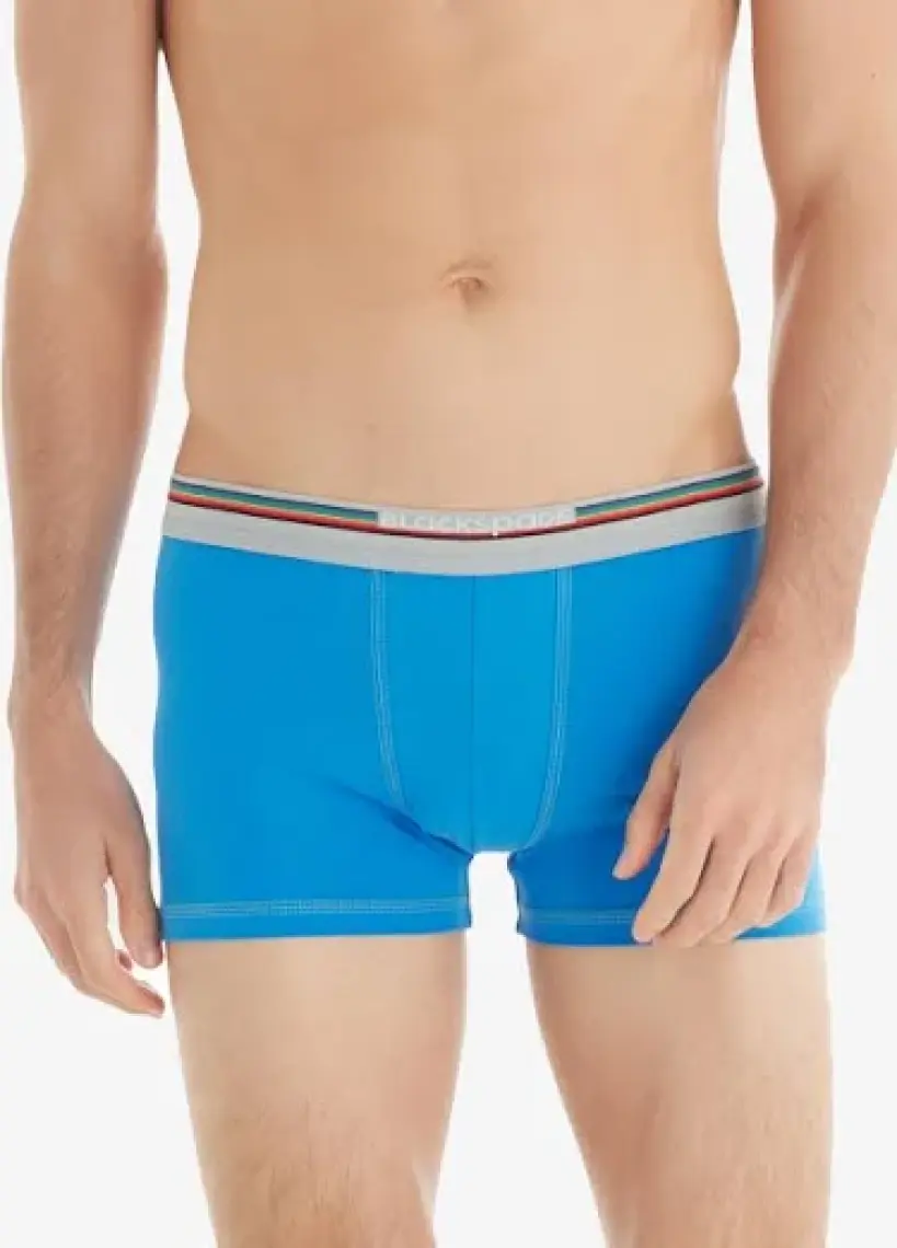Blackspade Erkek Tekli Mavi Boxer