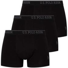 U.S.POLO 80097 ERKEK 3 LÜ LİKRALI COTON SİYAH BOXER