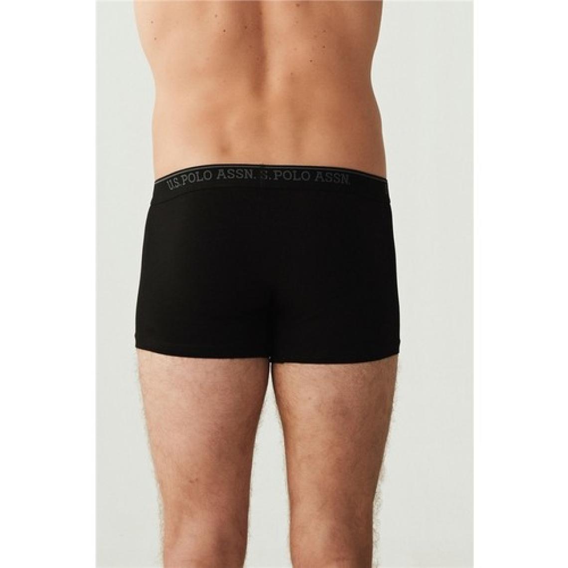 U.S.POLO 80097 ERKEK 3 LÜ LİKRALI COTON SİYAH BOXER