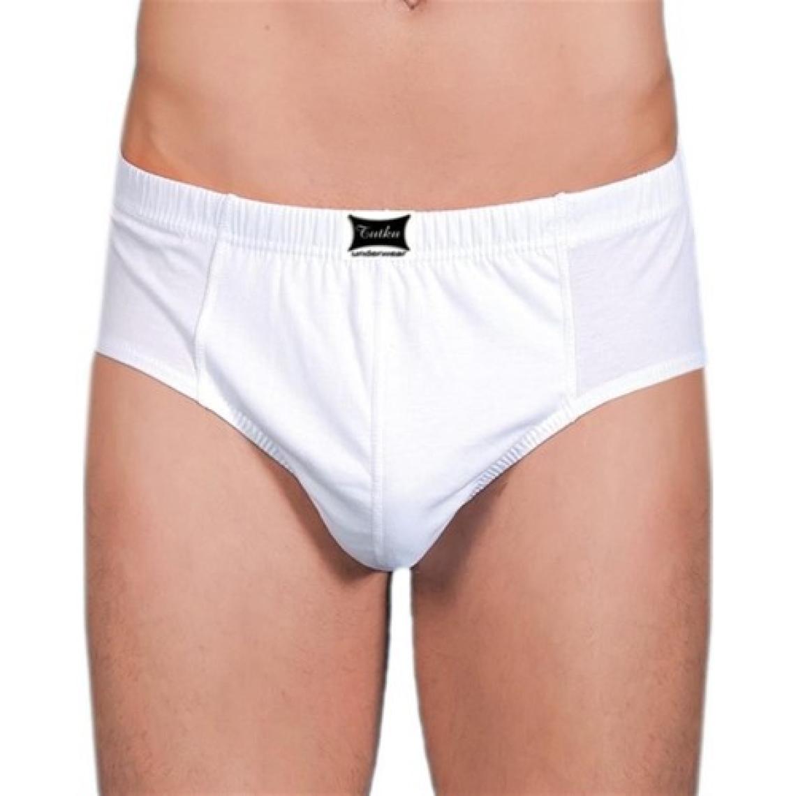 Tutku Erkek Slip Külot Beyaz 12 Li Paket