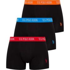U.S. Polo Assn. Erkek Siyah 3'lü Boxer 80253