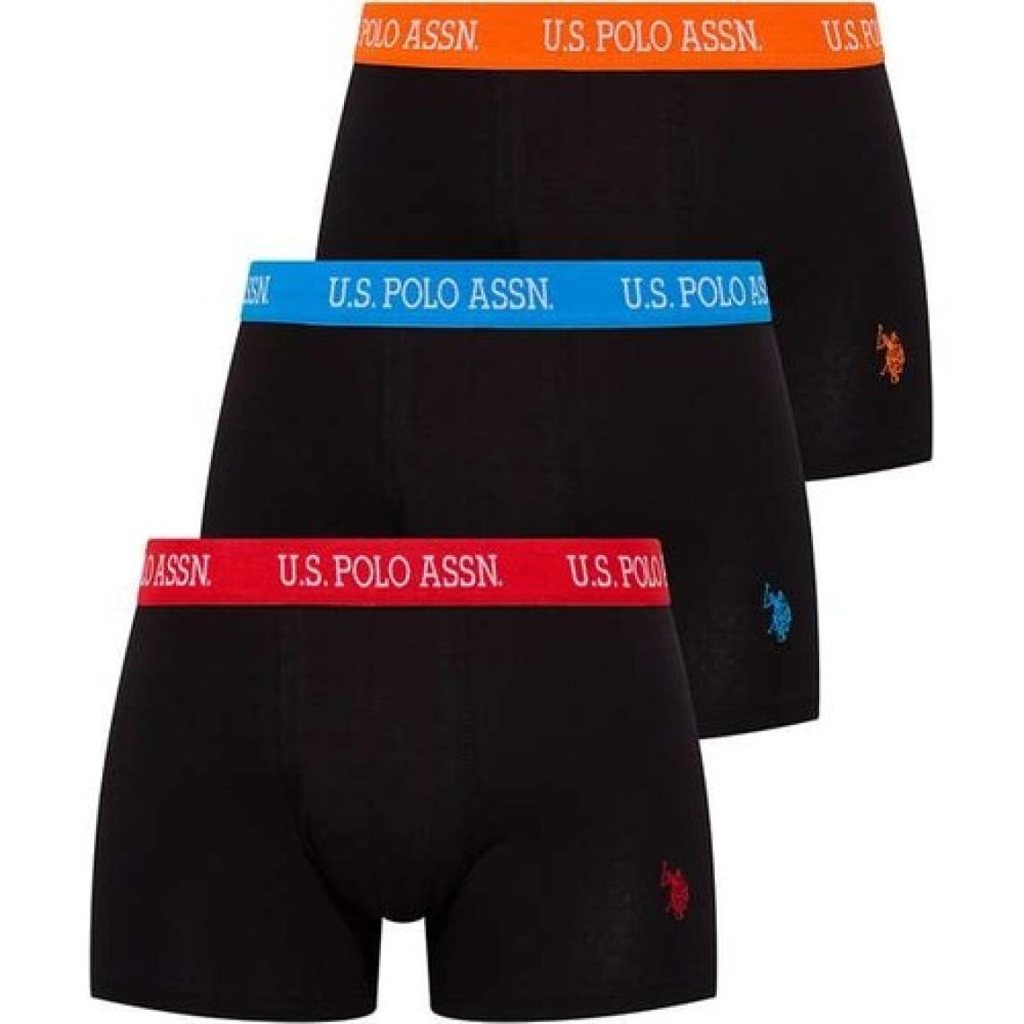 U.S. Polo Assn. Erkek Siyah 3'lü Boxer 80253