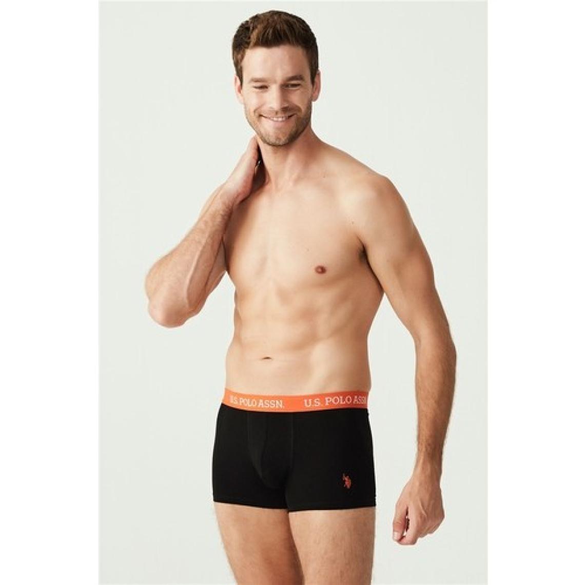 U.S. Polo Assn. Erkek Siyah 3'lü Boxer 80253