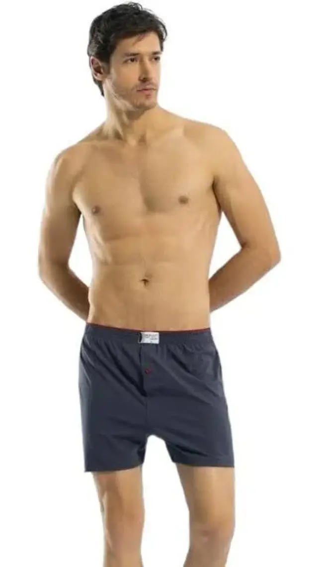 Anıt 1146 Siyah 3 Adet Pamuklu Erkek Boxer