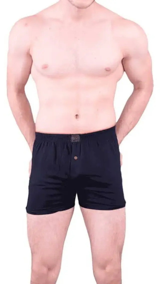 Anıt 1146 Siyah 3 Adet Pamuklu Erkek Boxer