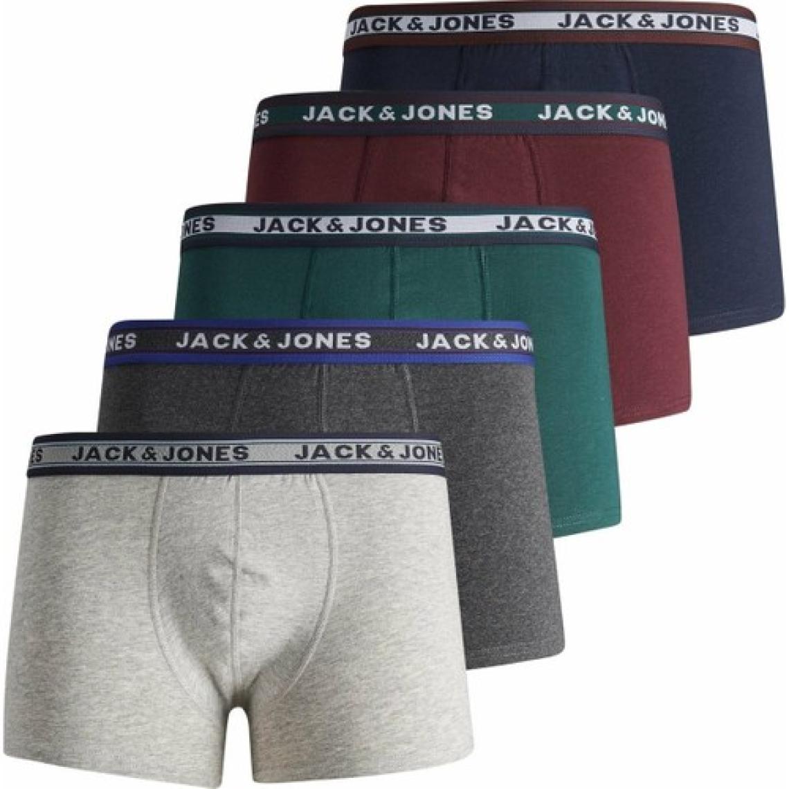 Jack & Jones Erkek Dark Grey Melange Boxer