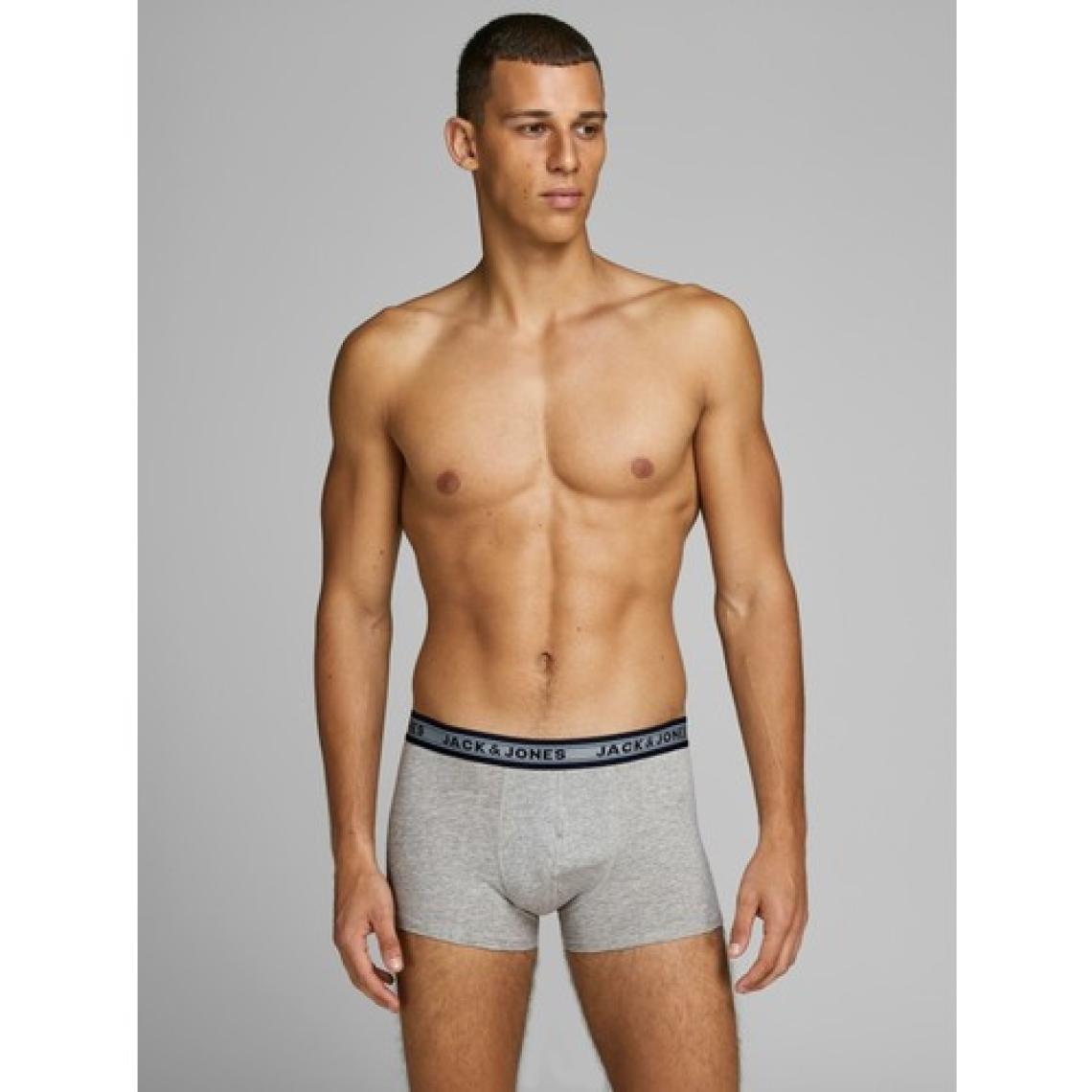 Jack & Jones Erkek Dark Grey Melange Boxer