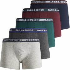 Jack & Jones Erkek Dark Grey Melange Boxer