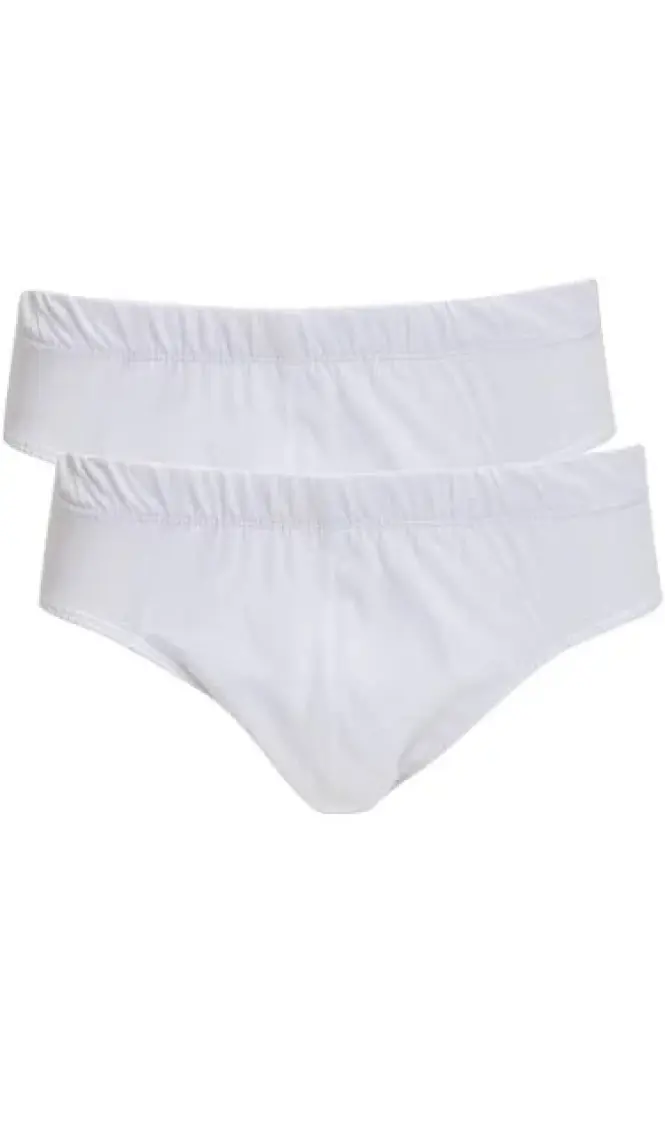 Eros Erkek 2'li Penye Slip Beyaz ES011524