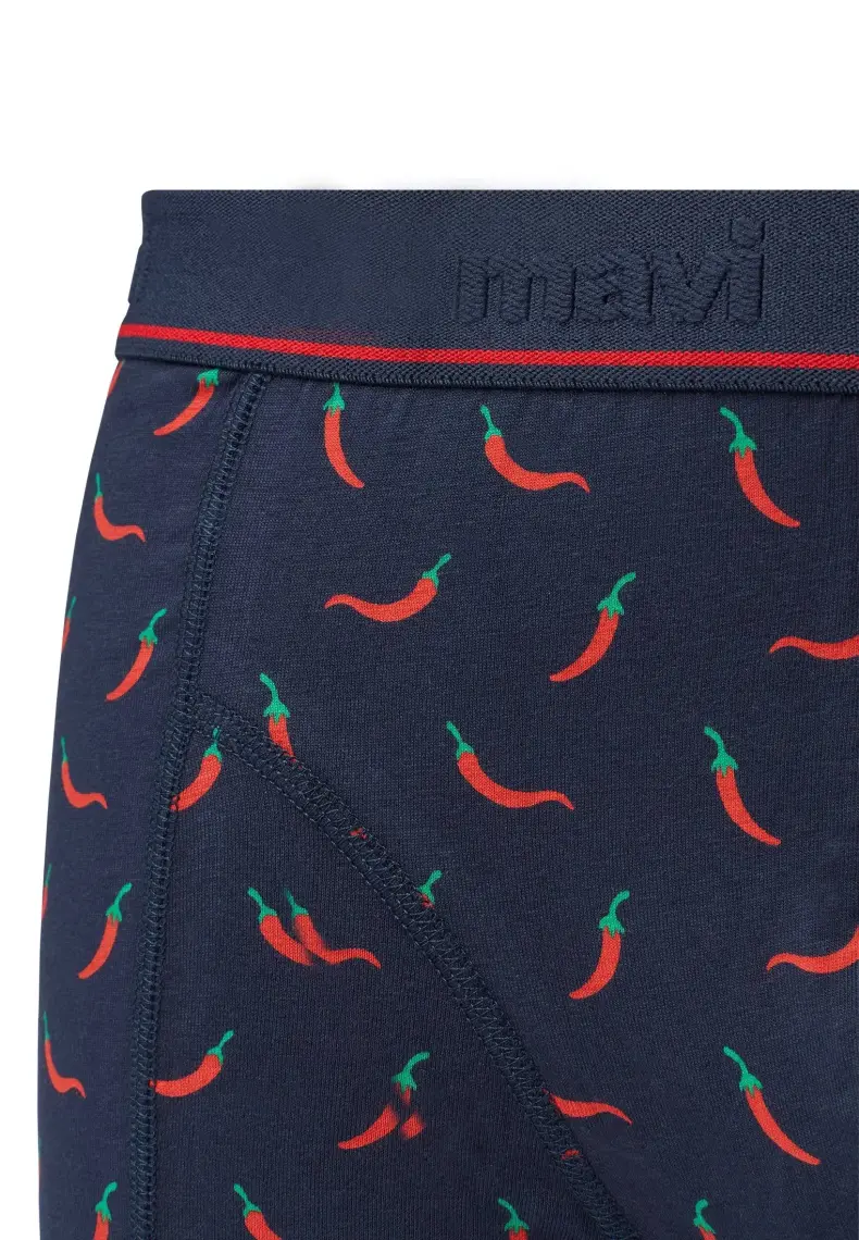 Mavi Biber Baskılı Lacivert Boxer 091943-29722