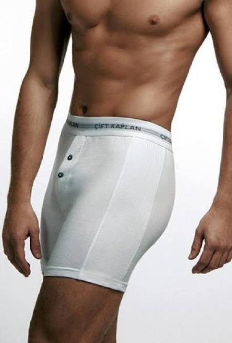 Çift Kaplan Erkek Elastanlı Biyeli Siyah Boxer Şort 0880