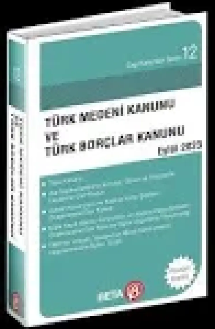 Türk Medeni Kanunu ve Türk Borçlar Kanunu Serisi Eylül 2023