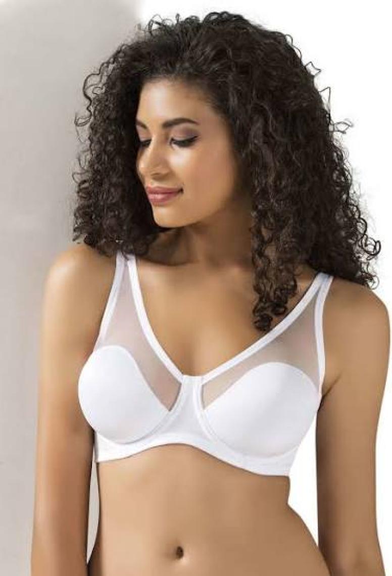 Le Jardin 9200-C Balenli Desteksiz Tül Detaylı Soft C Cup Toparlayıcı Sütyen
