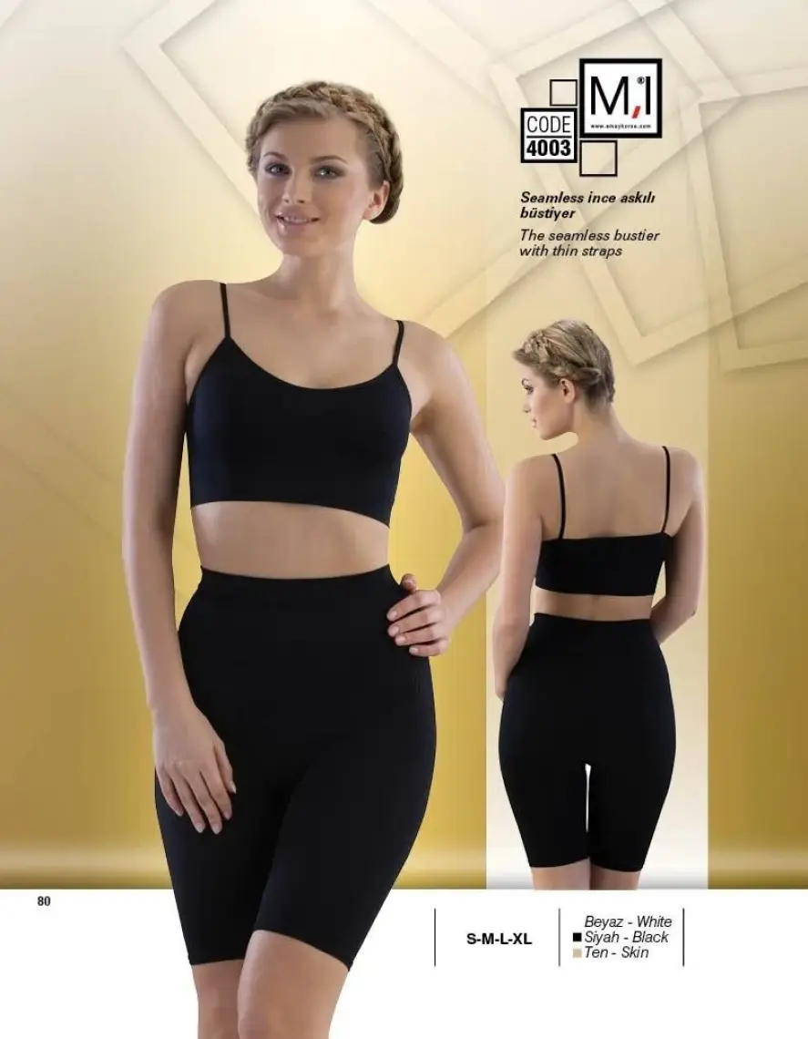 Emay 4003 Seamless İp Askılı Büstiyer