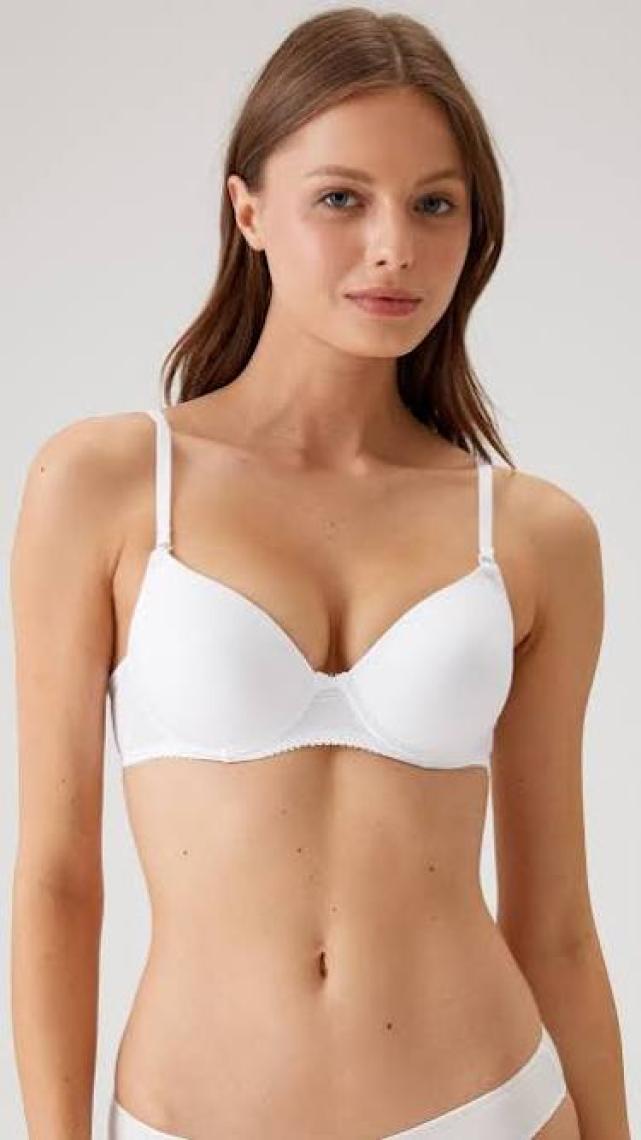 Pierrecardin 2'li Ekonomik Paket Beyaz 6005 Balenli Destekli Micro Sütyen Set