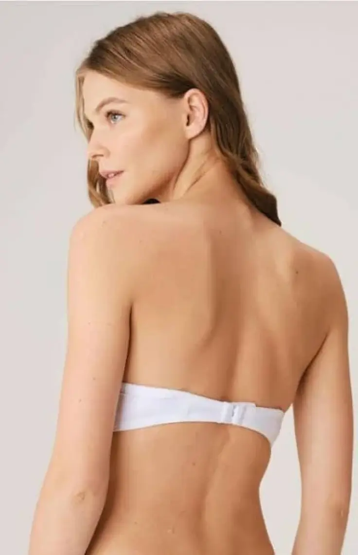 Anıl 3241 Kadın Balenli Basic Destekli Dolgulu Push-Up Straplez Sütyen