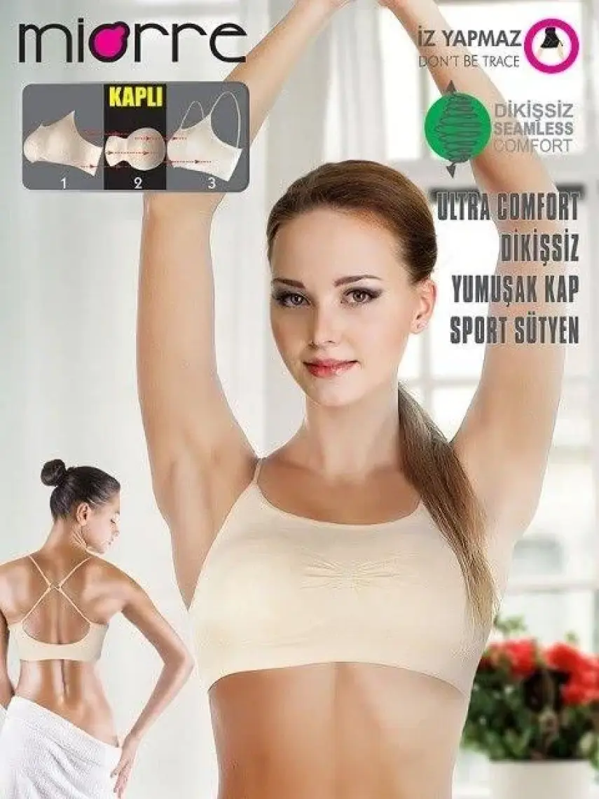 Miorre Ultra Comfort Dikişsiz Yumuşak Kap Sport Sütyen