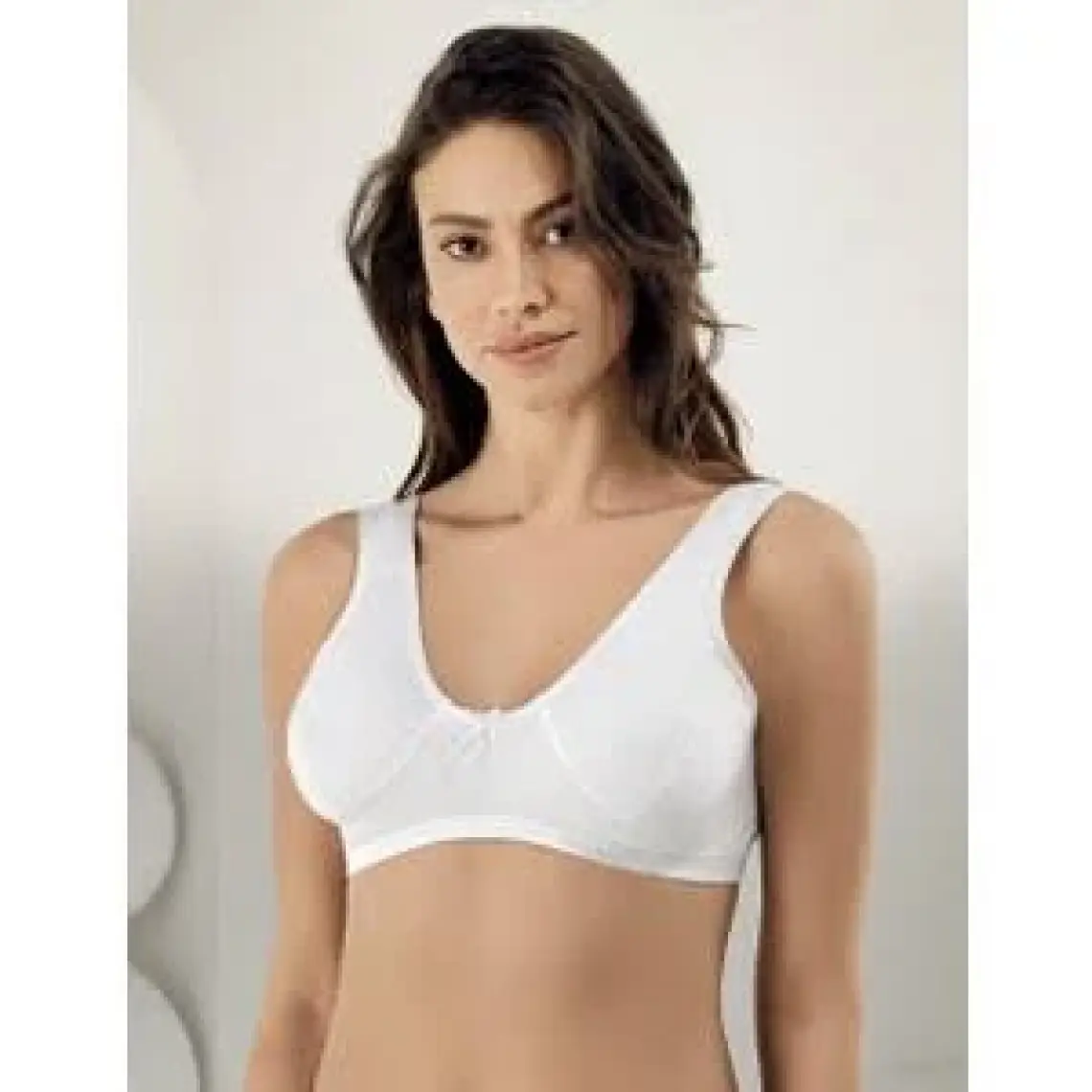 Şahinler Geniş Büstiyer Atlet & Sütyen Beyaz MB016