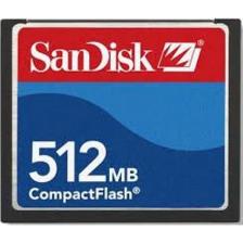 Sandisk 512 Mb Compack Flash Hafıza Kartı