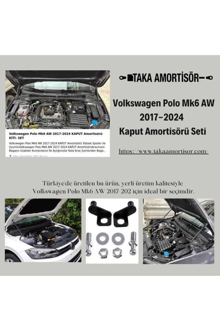 Volkswagen Polo Mk6 Aw 2017-2024  Kaput Amortisörü Kiti- Set