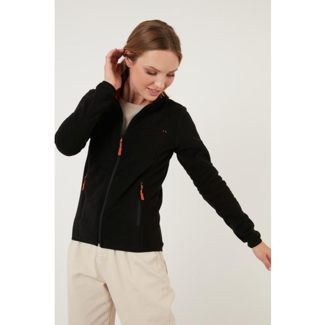 Lela Slim Fit Anti-Pilling Tüylenme Yapmayan Fermuarlı Cepli Polar Hırka Bayan POLAR 5907002