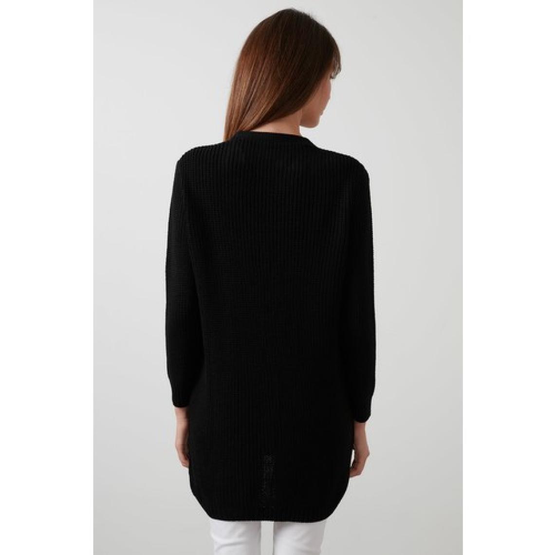 Lela % 100 Soft Akrilik Triko Örme Uzun Hırka Kadın HIRKA 4615044
