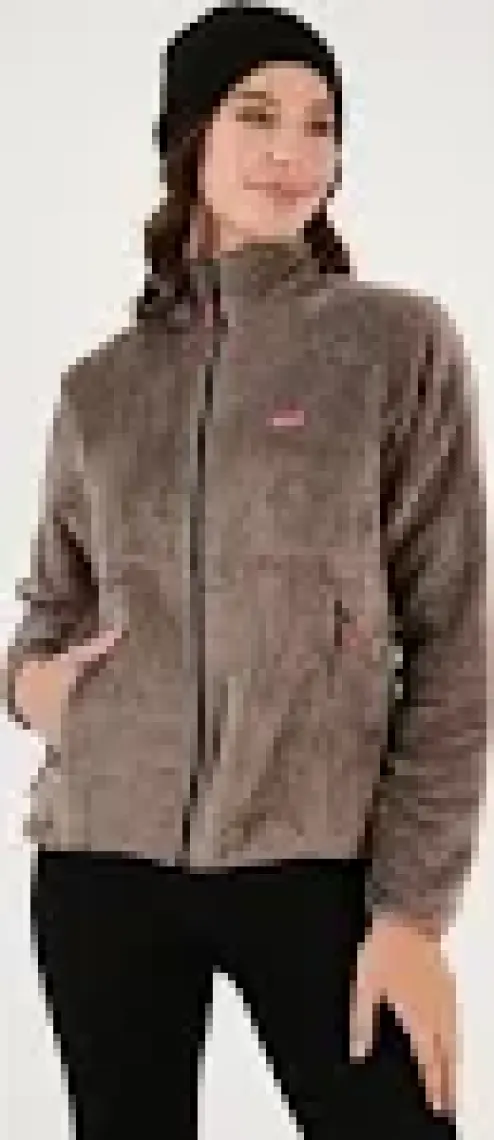 Lela Slim Fit Anti-Pilling Tüylenme Yapmayan Yumuşak Dokulu Fermuarlı Polar Hırka Kadın Hırka 5907017