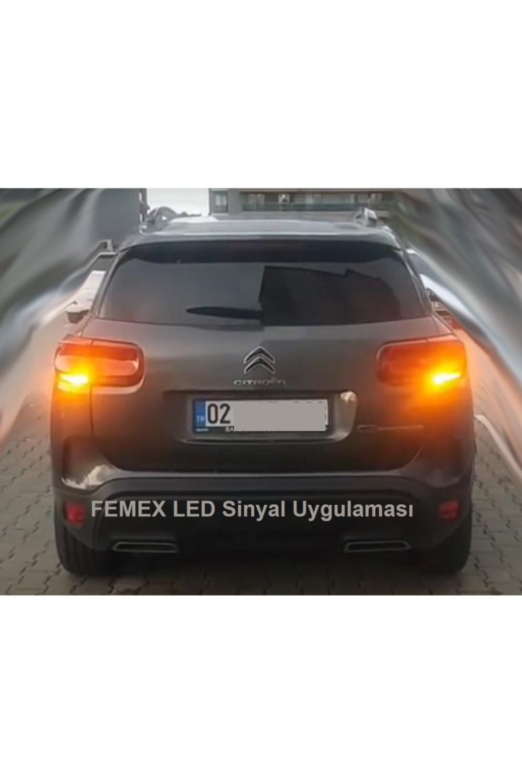 Femex Citröen C5 Aırcross LED Sinyal Aydınlatma Ampulu Uyumlu Femex WY21W
