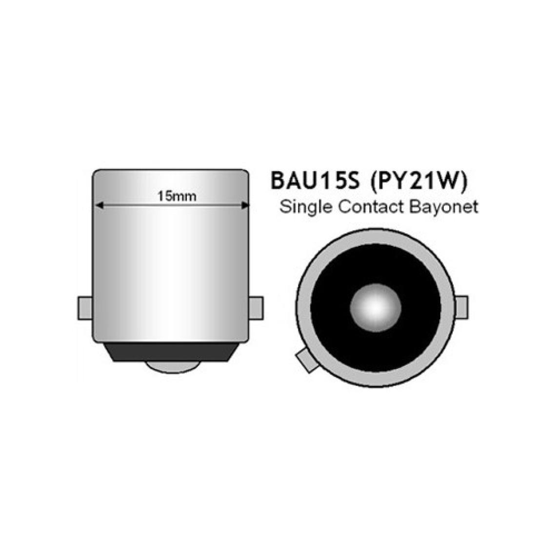 Femex PY21W-1156-BAU15S 150* Tek Duy LED Sinyal Ampul Çapraz Tırnaklı