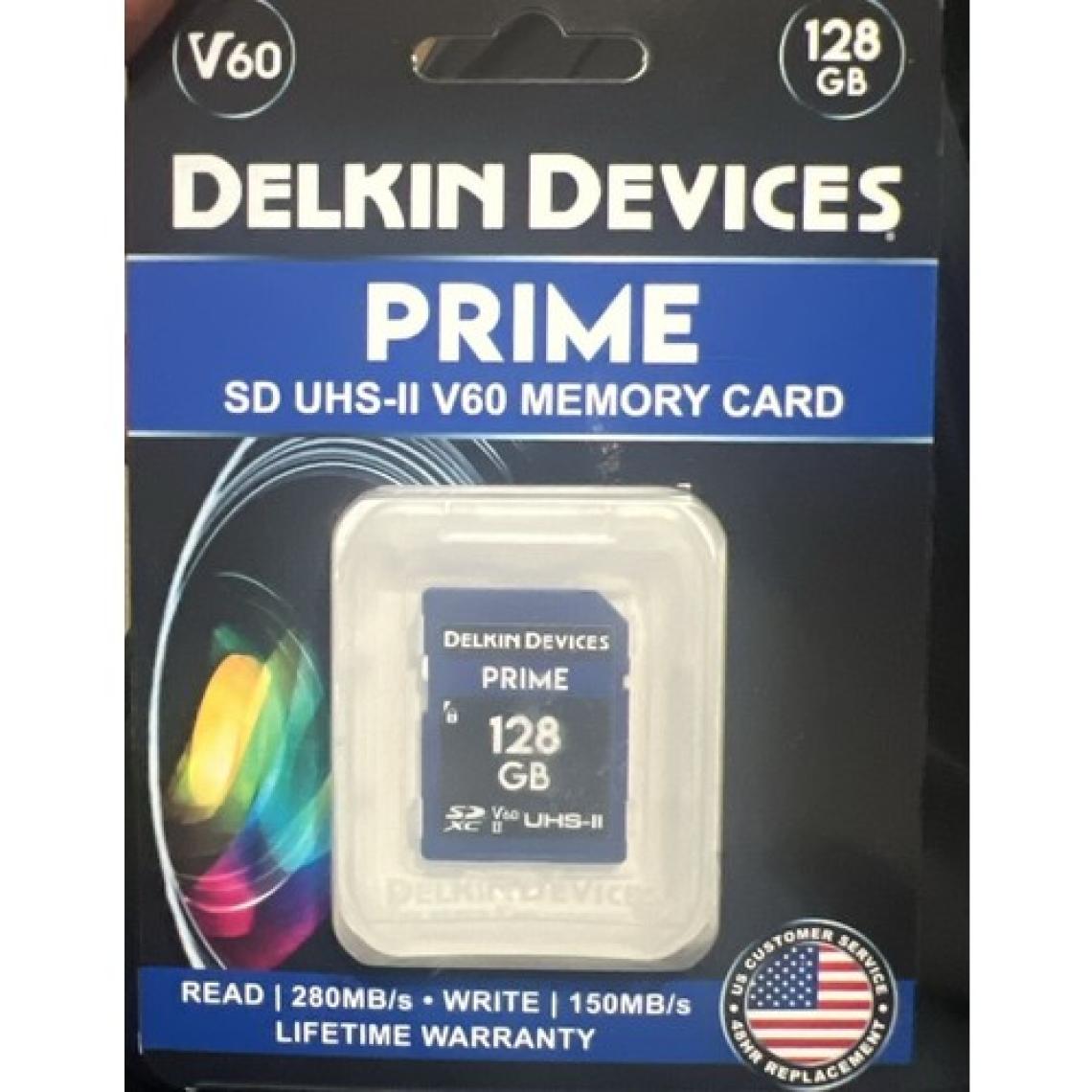 Delkin Devices 128GB Prime UHS-II SDXC (V60) Hafıza Kartı
